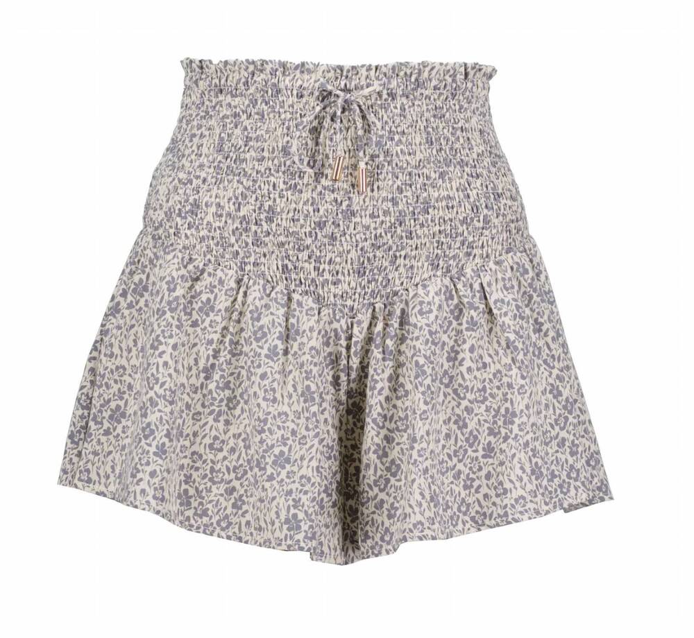 NEW BISHOP + YOUNG women's elsa smock short in sea floral